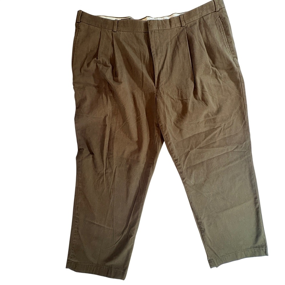 Brooks Brothers Chino Pant Men 42x27 Olive Brown Straight Cotton Trousers Canada